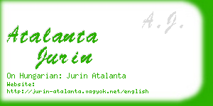 atalanta jurin business card